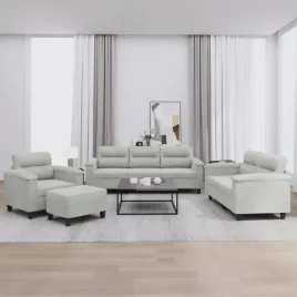 vidaxl-4-cz-komplet-wypoczynkowy-z-poduszkami-jasnoszary-mikrofibra