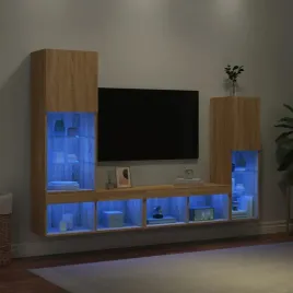 vidaxl-4-czesciowy-zestaw-mebli-tv-z-led-dab-sonoma