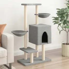 vidaxl-drapak-dla-kota-z-sizalowymi-slupkami-jasnoszary-117-cm