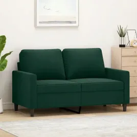 vidaxl-sofa-2-osobowa-ciemnozielona-120-cm-tapicerowana-aksamitem