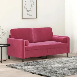 vidaxl-2-osobowa-sofa-z-poduszkami-winna-czerwien-140-cm-aksamit