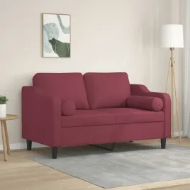 vidaxl-2-osobowa-sofa-z-poduszkami-winna-czerwien-120-cm-tkanina