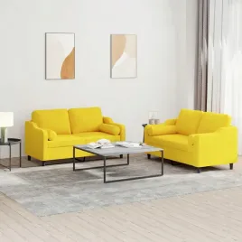 vidaxl-2-cz-komplet-wypoczynkowy-z-poduszkami-jasnozolty-tkanina
