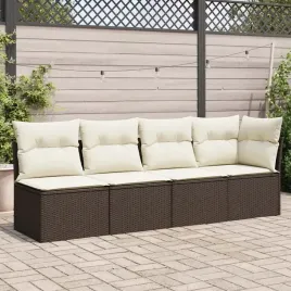 vidaxl-sofa-ogrodowa-z-poduszkami-4-osobowa-brazowa-polirattan