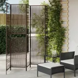 vidaxl-parawan-5-panelowy-brazowy-polirattan