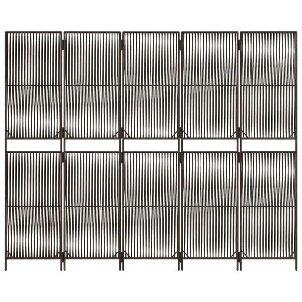 vidaxl-parawan-5-panelowy-brazowy-polirattan-wysokosc-parawanu-200-cm