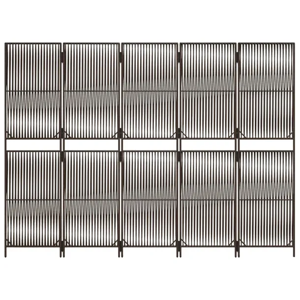 vidaxl-parawan-5-panelowy-brazowy-polirattan-wysokosc-parawanu-180-cm