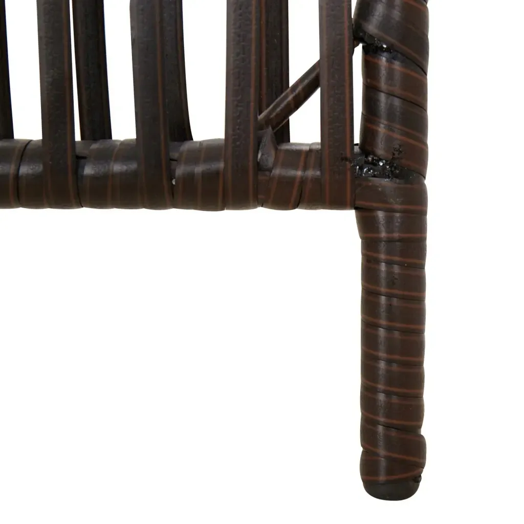 vidaxl-parawan-5-panelowy-brazowy-polirattan-stan-nowy