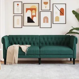 vidaxl-sofa-chesterfield-trzyosobowa-ciemnozielona-obita-tkanina