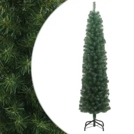 vidaxl-smukla-sztuczna-choinka-ze-stojakiem-zielona-240-cm-pvc