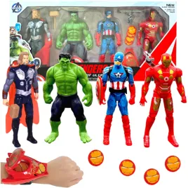 duze-figurki-avengers-wyrzutnia-zestaw-4w1-figurka-spiderman-hulk-thor-bohater