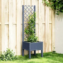 vidaxl-donica-ogrodowa-z-kratka-niebieskoszara-40x40x142-cm-pp