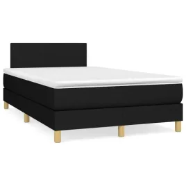 vidaxl-lozko-kontynentalne-z-materacem-czarne-120x190-cm-tkanina