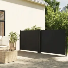 vidaxl-zwijana-markiza-boczna-czarna-140-x-1000-cm
