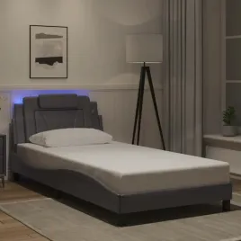 vidaxl-rama-lozka-viana-z-led-bez-materaca-szara-100x200-cm