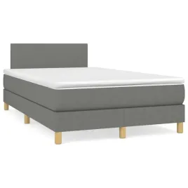 vidaxl-lozko-kontynentalne-z-materacem-ciemnoszare-120x190cm-tkanina