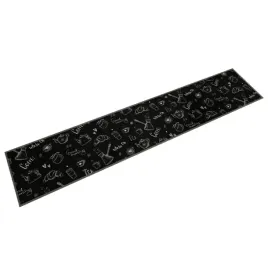 vidaxl-dywanik-kuchenny-z-motywem-morning-czarny-60x300-cm-aksamit