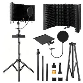 filtr-mikrofonowy-izolacja-akustyczna-oslona-stojak-statyw-pop-filter