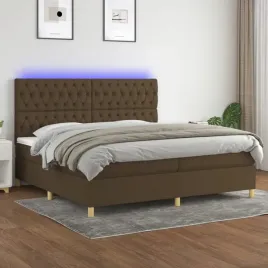 vidaxl-lozko-kontynentalne-z-materacem-brazowe-200x200-cm-tkanina