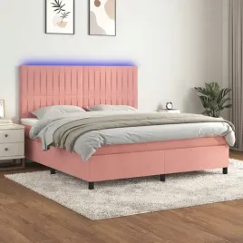 vidaxl-lozko-kontynentalne-z-materacem-i-led-rozowy-aksamit-180x200cm