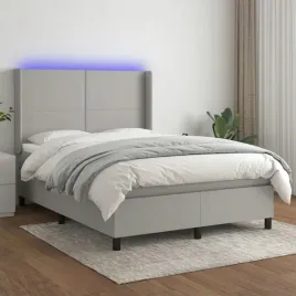 vidaxl-lozko-kontynentalne-z-materacem-jasnoszare-140x190cm-tkanina