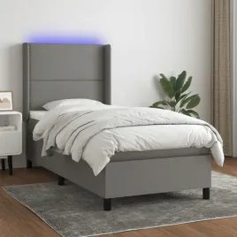 vidaxl-lozko-kontynentalne-z-materacem-ciemnoszara-tkanina-100x200cm