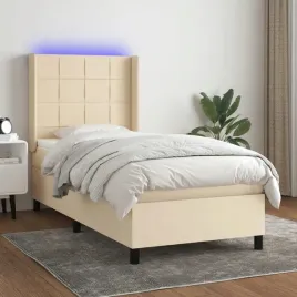 vidaxl-lozko-kontynentalne-z-materacem-kremowe-90x190-cm-tkanina