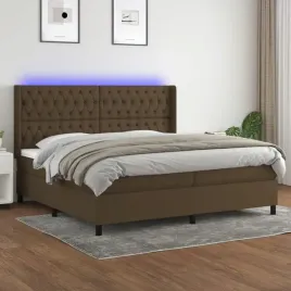 vidaxl-lozko-kontynentalne-z-materacem-brazowe-200x200-cm-tkanina