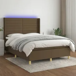 vidaxl-lozko-kontynentalne-z-materacem-brazowe-140x190-cm-tkanina