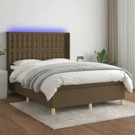 vidaxl-lozko-kontynentalne-z-materacem-brazowe-140x190-cm-tkanina