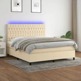 vidaxl-lozko-kontynentalne-z-materacem-kremowe-160x200-cm-tkanina