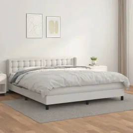 vidaxl-lozko-kontynentalne-z-materacem-biale-ekoskora-160x200-cm