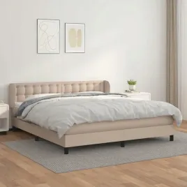 vidaxl-lozko-kontynentalne-z-materacem-cappuccino-ekoskora-180x200-cm