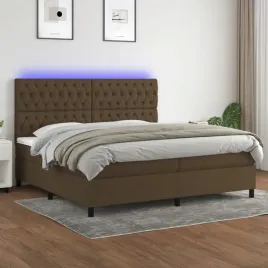 vidaxl-lozko-kontynentalne-z-materacem-brazowe-200x200-cm-tkanina