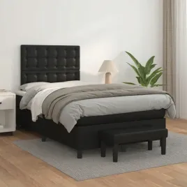 vidaxl-lozko-kontynentalne-z-materacem-czarne-ekoskora-120x200-cm