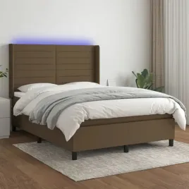 vidaxl-lozko-kontynentalne-z-materacem-brazowe-140x200-cm-tkanina