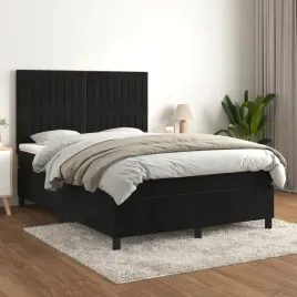 vidaxl-lozko-kontynentalne-z-materacem-czarne-140x200-cm-aksamit