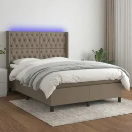 vidaxl-lozko-kontynentalne-z-materacem-taupe-140x190-cm-tkanina