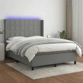 vidaxl-lozko-kontynentalne-z-materacem-ciemnoszara-tkanina-140x190cm