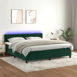 vidaxl-lozko-kontynentalne-z-materacem-i-led-zielony-aksamit-180x200cm
