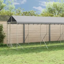 vidaxl-kojec-dla-psa-z-dachem-srebrny-2x14x25m-stal-galwanizowana
