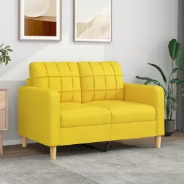 vidaxl-sofa-2-osobowa-jasnozolta-120-cm-tapicerowana-tkanina