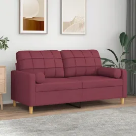 vidaxl-2-osobowa-sofa-z-poduszkami-winna-czerwien-140-cm-tkanina