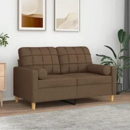 vidaxl-2-osobowa-sofa-z-poduszkami-brazowa-120-cm-tkanina