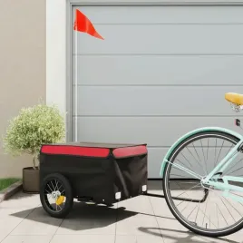 vidaxl-przyczepka-rowerowa-czarno-czerwona-30-kg-zelazo