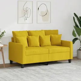 vidaxl-sofa-2-osobowa-jasnozolta-120-cm-tapicerowana-tkanina