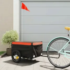 vidaxl-przyczepka-rowerowa-czarno-pomaranczowa-30-kg-zelazo
