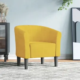 vidaxl-fotel-klubowy-zolty-obity-aksamitem