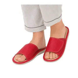 domowe-kapcie-klapki-damskie-czerwone-regulowane-na-rzep-slippers-r-38