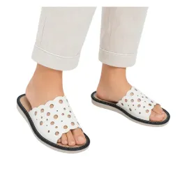 pantofle-skorzane-biale-damskie-odkryte-klapki-kapcie-azurowe-slippers-r-40